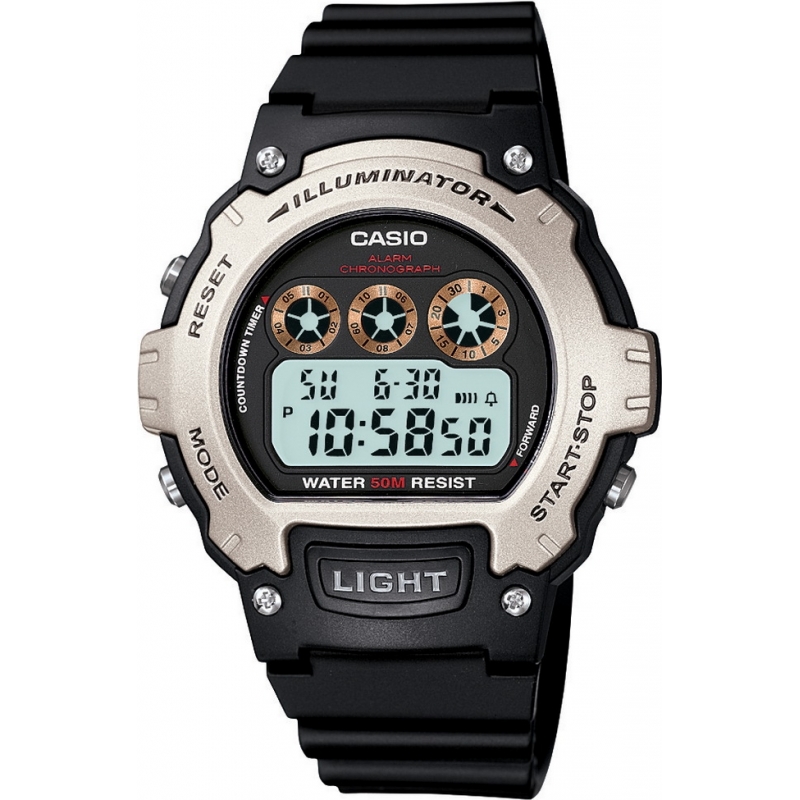 Casio Collection Illuminator Black Chronograph Watch
