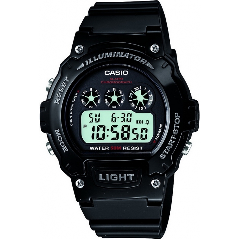 Casio Collection Black Chronograph Watch