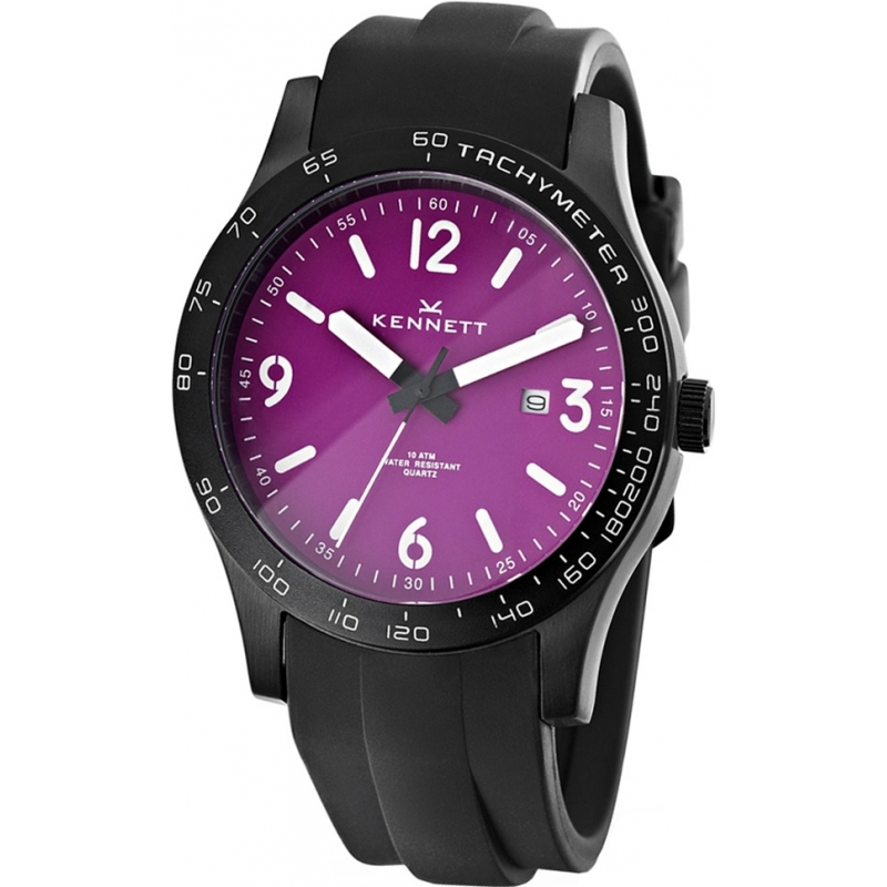 Kennett Mens Altitude Purple and White Sports Watch