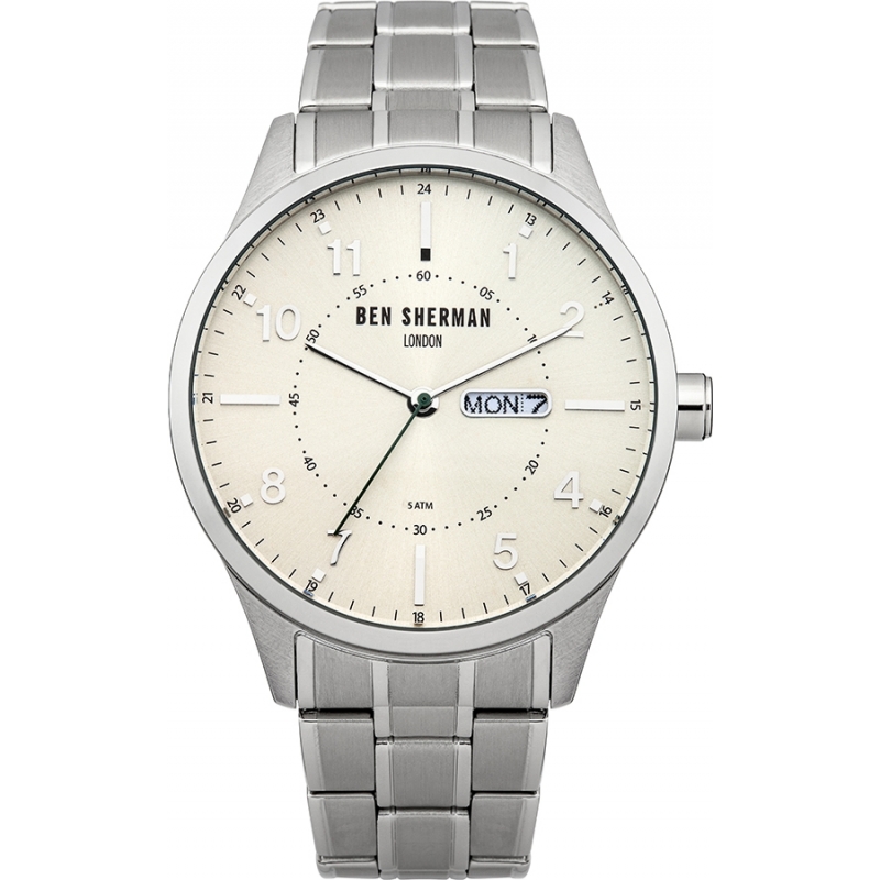 Ben Sherman Mens Silver Steel Bracelet Watch