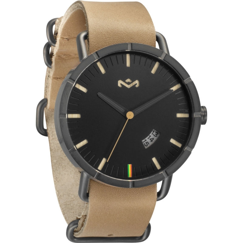House of Marley Mens Hitch Leather Savannah Watch
