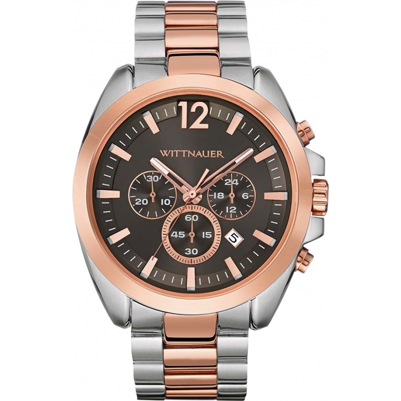 Wittnauer Mens Lucas Two Tone Rose Chronograph Watch