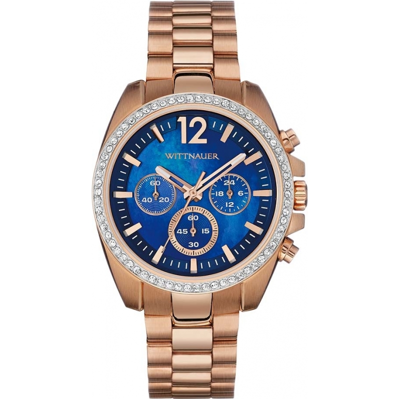 Wittnauer Ladies Lucy Rose Gold Plated Chronograph Watch