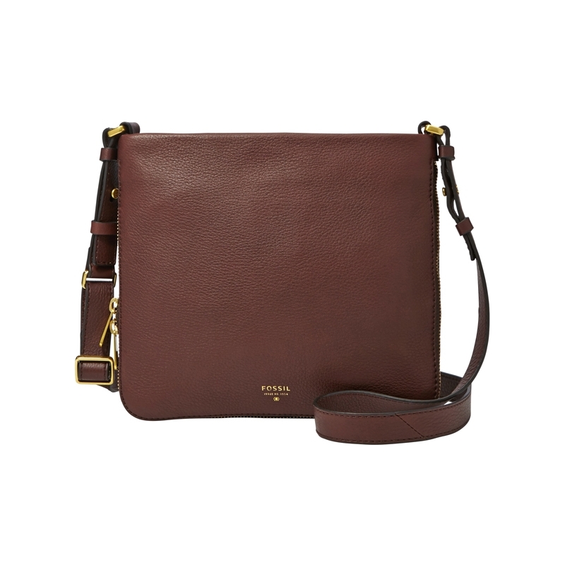 Fossil Ladies Preston Espresso Cross Body Bag