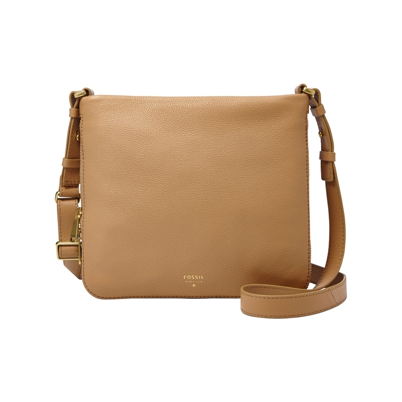 Fossil Ladies Preston Beige Cross Body Bag