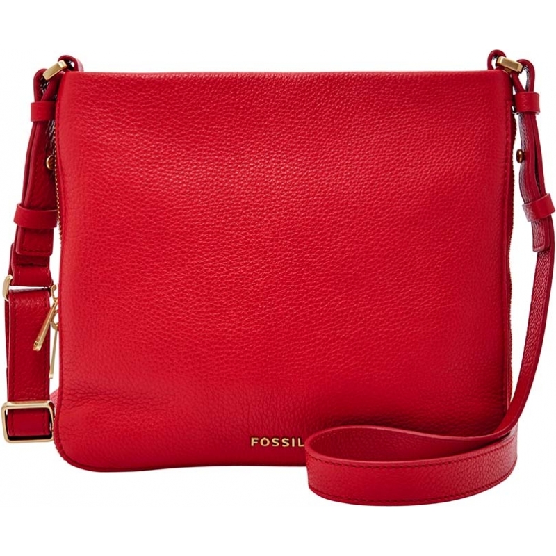 Fossil Ladies Preston Red Cross Body Bag