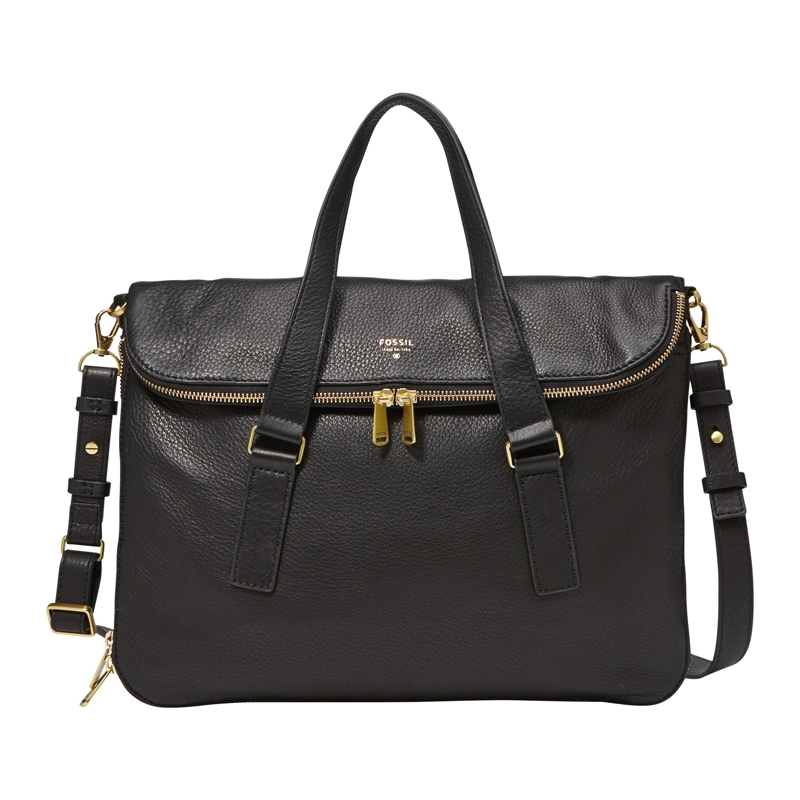 Fossil Ladies Preston Black Tote Bag