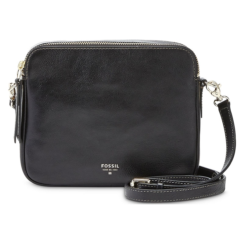 Fossil Ladies Sydney Black Cross Body Bag