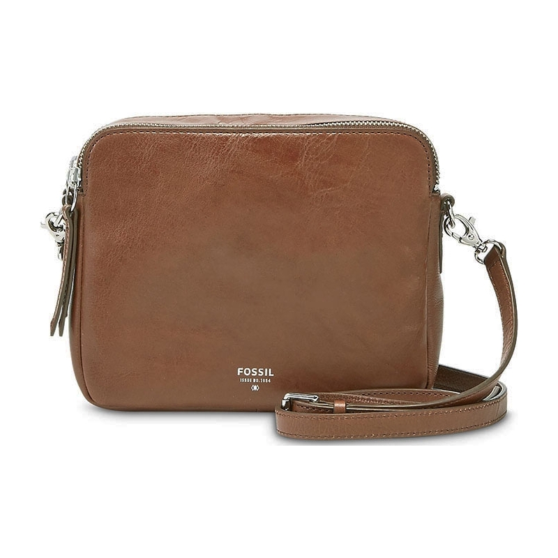 Fossil Ladies Sydney Brown Cross Body Bag