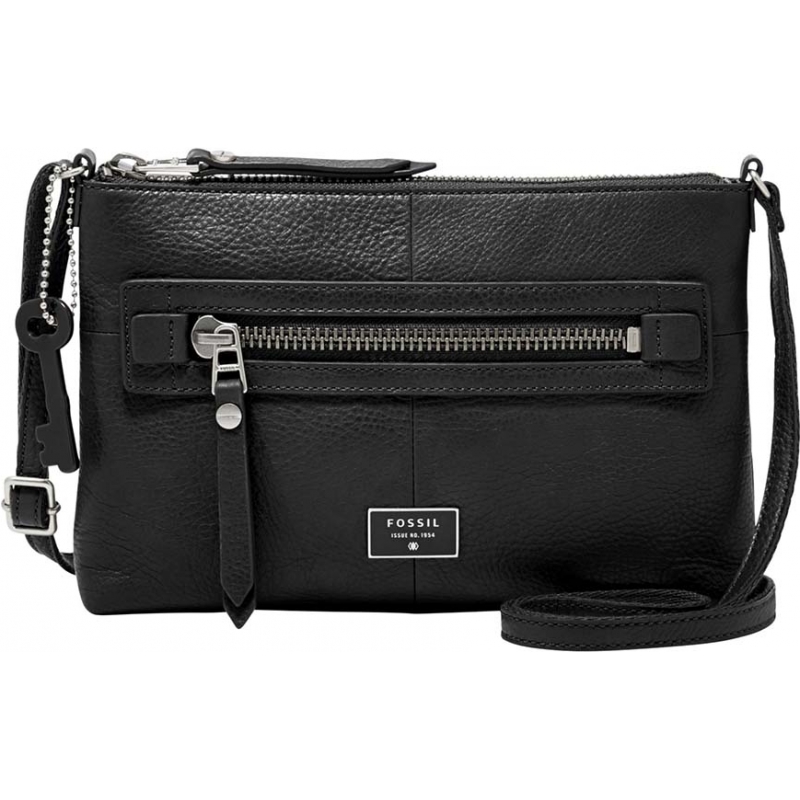 Fossil Ladies Dawson Black Cross Body Bag