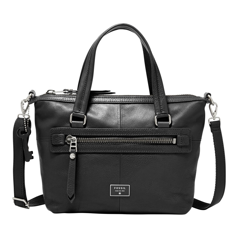 Fossil Ladies Dawson Black Satchel