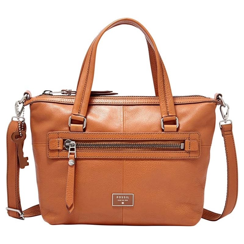 Fossil Ladies Dawson Camel Satchel