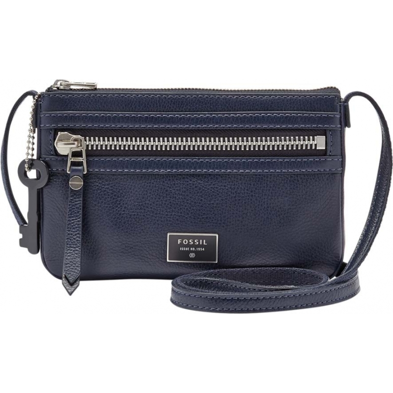 Fossil Ladies Dawson Mini Midnight Navy Cross Body Bag