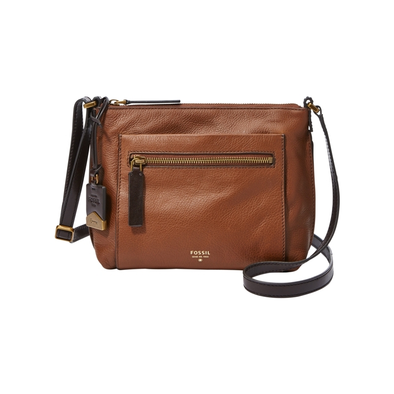 Fossil Ladies Vickery Brown Cross Body Bag