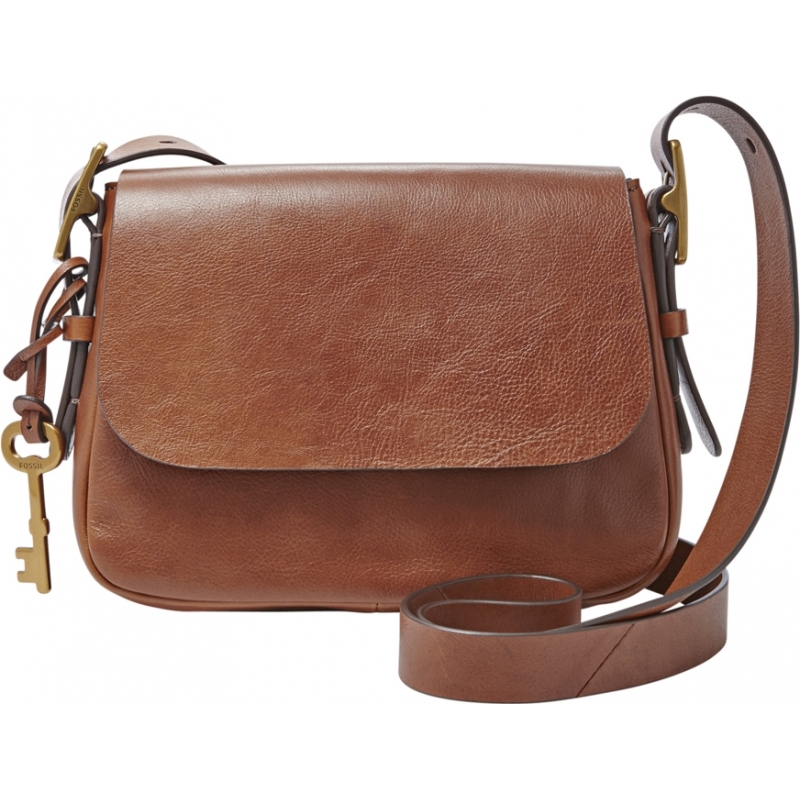 Fossil Ladies Harper Brown Small Cross Body Bag